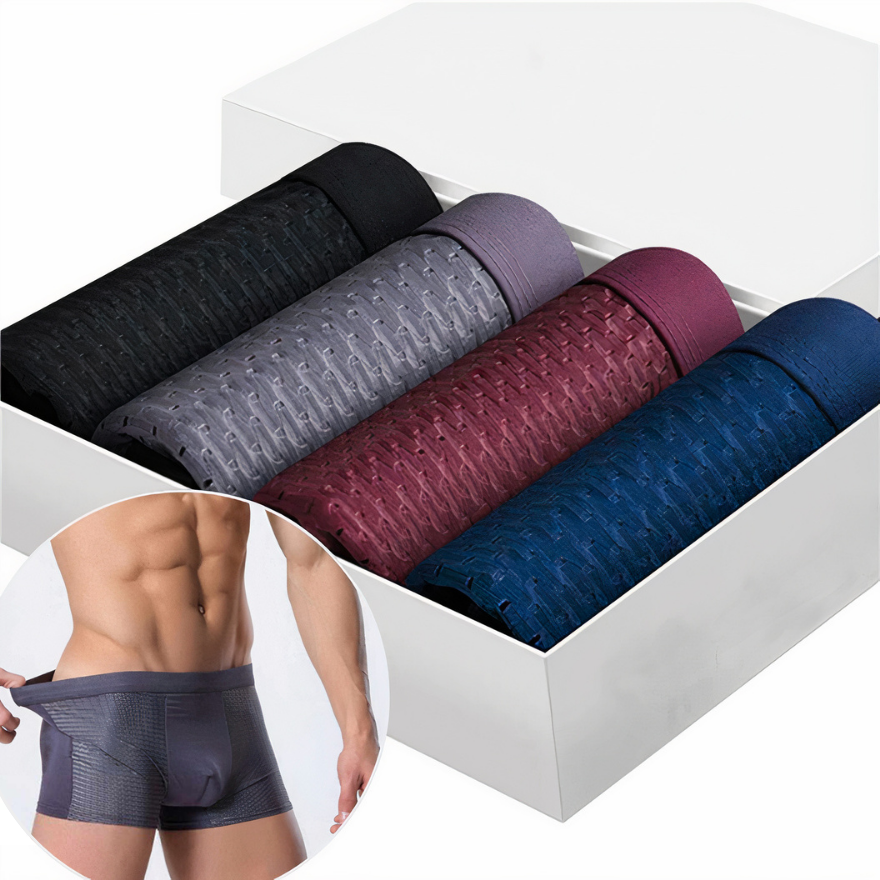 New Bamboo Fiber Boxer Shorts (5 Boxer Shorts)