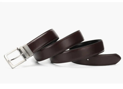 Men's Leather Belt Reversible Buckle