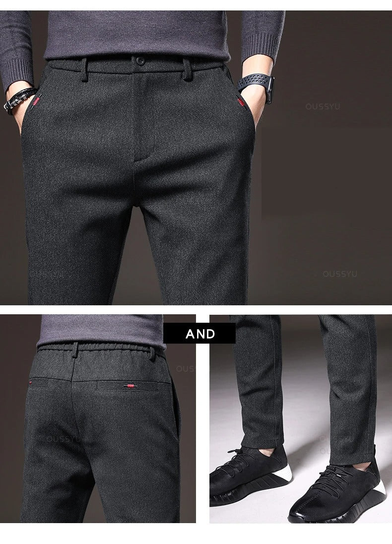 Men's Brushed Fabric Casual Pants