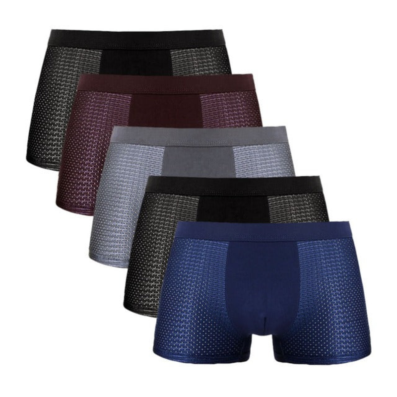 New Bamboo Fiber Boxer Shorts (5 Boxer Shorts)